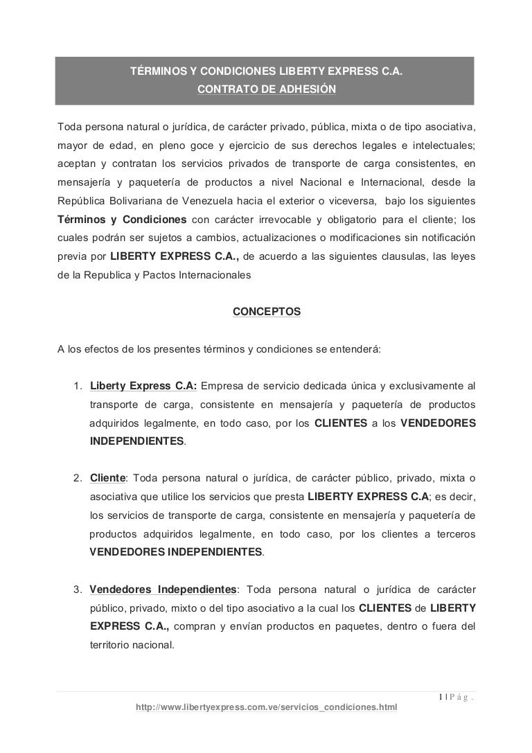 Términos y Condiciones Términos y Condiciones